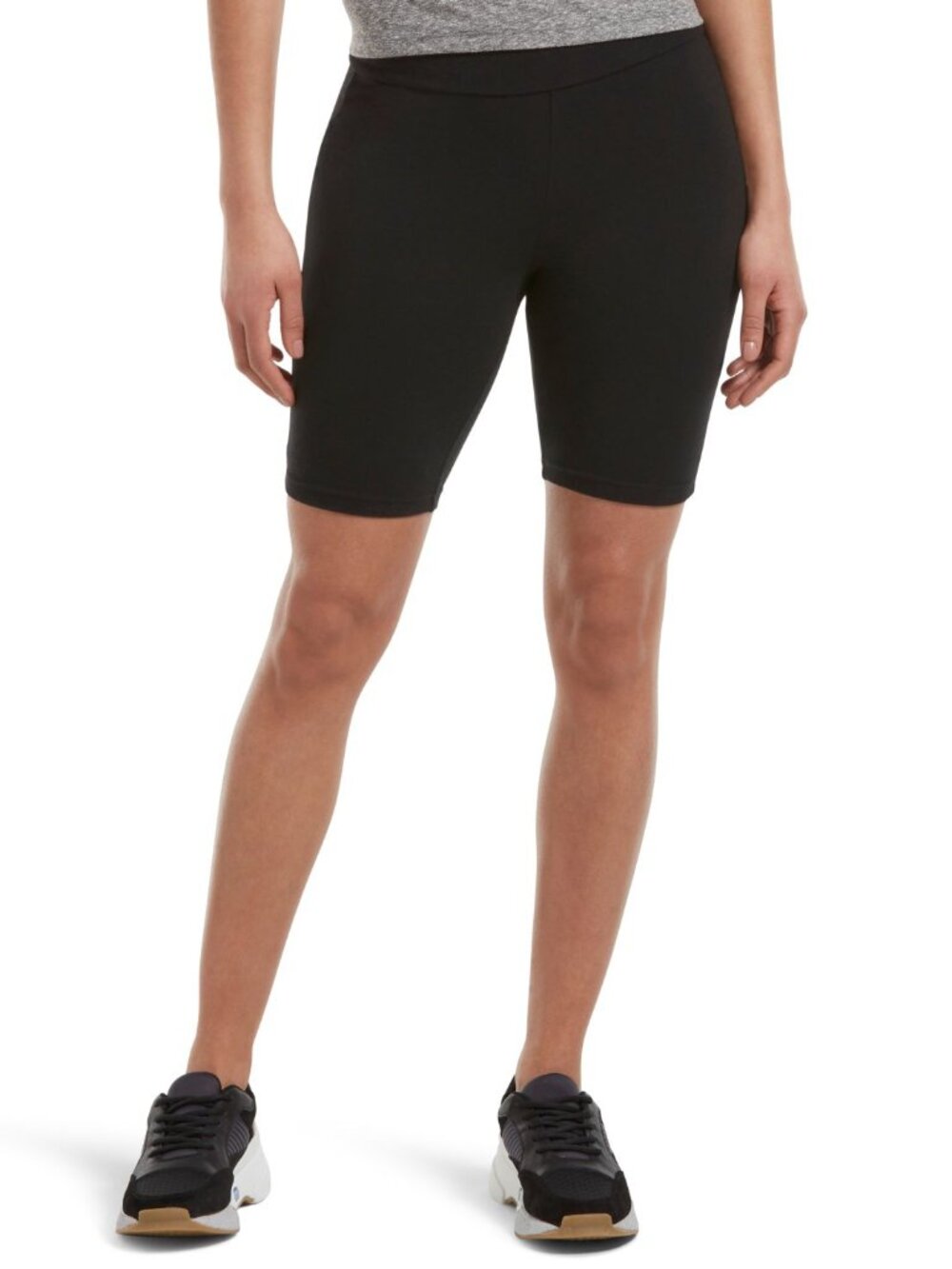HUE Womens Essentials High-Rise Bike Shorts